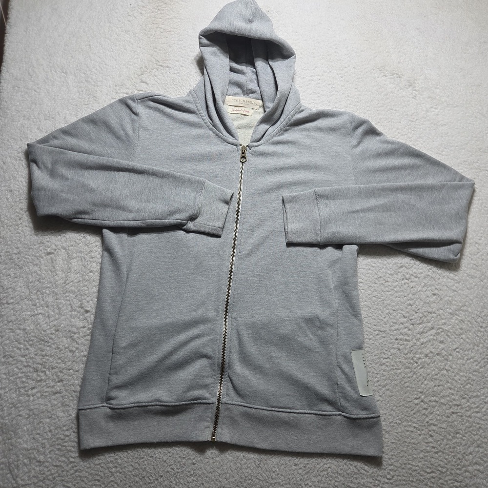 Scotch & Soda Zip-up Hoodie Size 2XL Mens Home Alone Girlfriends Favorite Gray